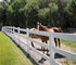 White Rigid Vinyl Horse Fence 3 Rail Vinyl Horse Fence UV Resistance Horse HDPE Fence